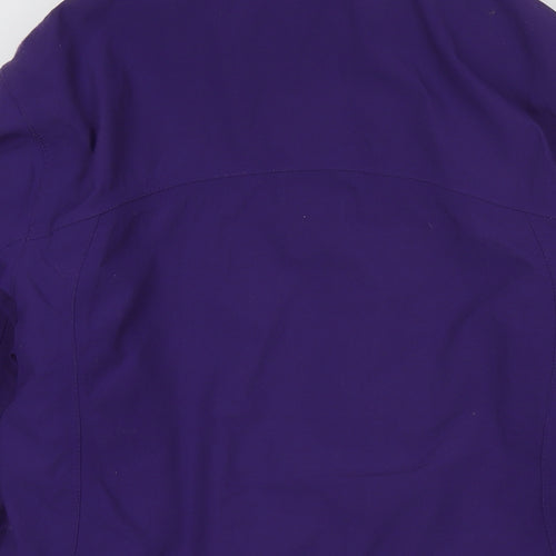 Karrimor Womens Purple Rain Coat Jacket Size 12 Zip - Detachable Fleece