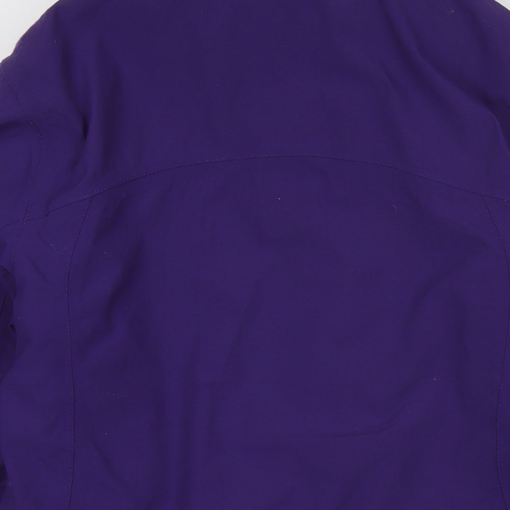 Karrimor Womens Purple Rain Coat Jacket Size 12 Zip - Detachable Fleece