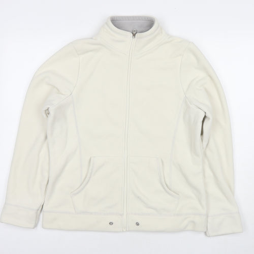 BHS Womens White Jacket Size 12 Zip
