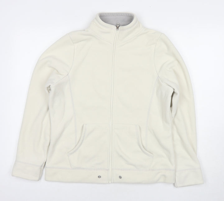 BHS Womens White Jacket Size 12 Zip
