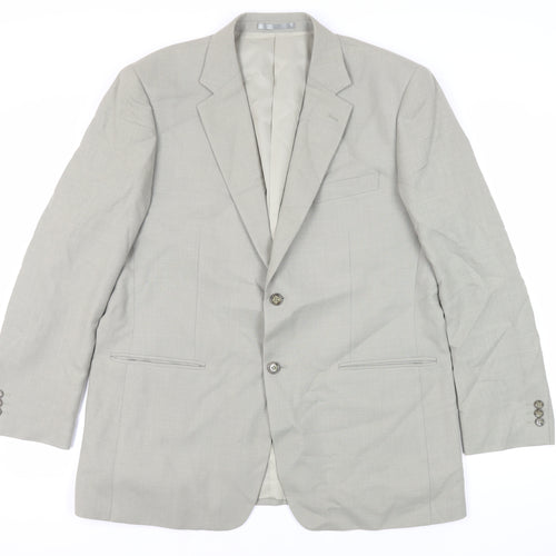 Brook Taverner Mens Green Polyester Jacket Suit Jacket Size 44 Regular