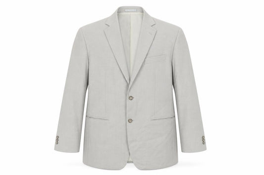 Front view of Brook Taverner men’s green polyester jacket suit jacket, size 44, regular