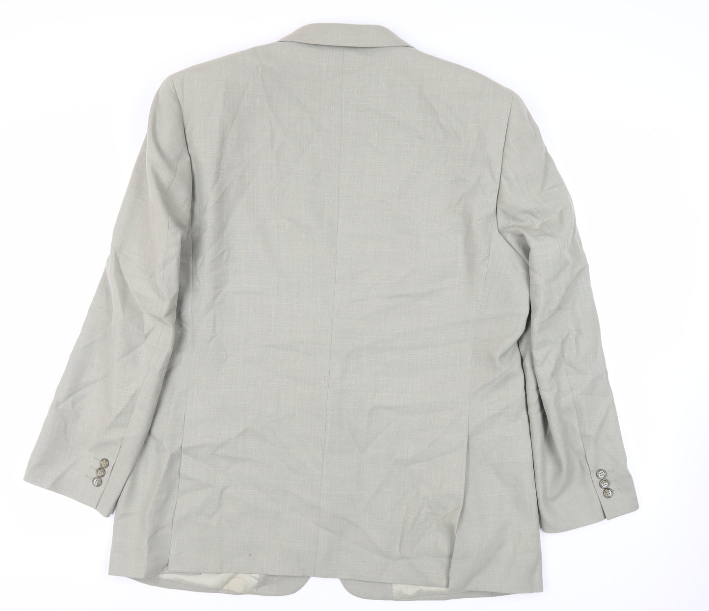Brook Taverner Mens Green Polyester Jacket Suit Jacket Size 44 Regular