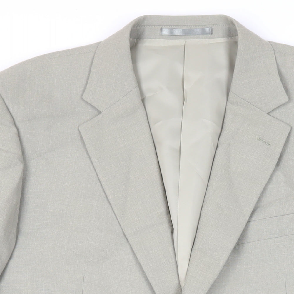 Brook Taverner Mens Green Polyester Jacket Suit Jacket Size 44 Regular