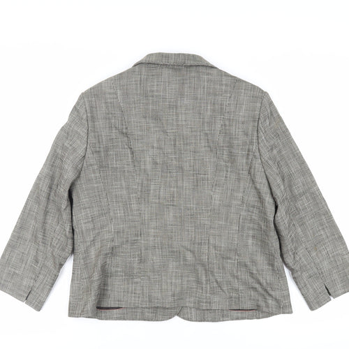 NEXT Womens Grey Jacket Blazer Size 16 Button