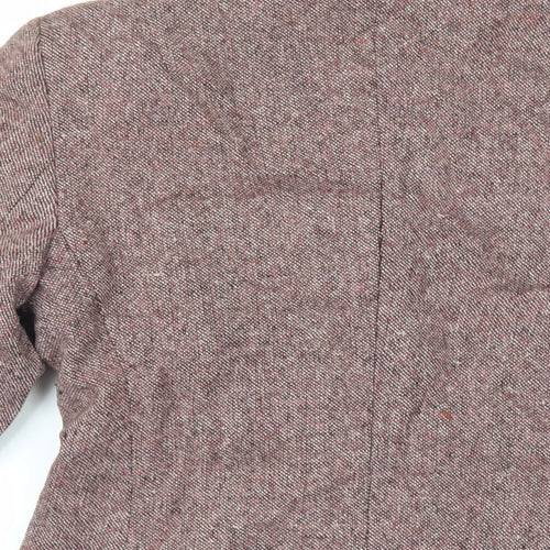 United Colors of Benetton Womens Purple Jacket Blazer Size 10 Button