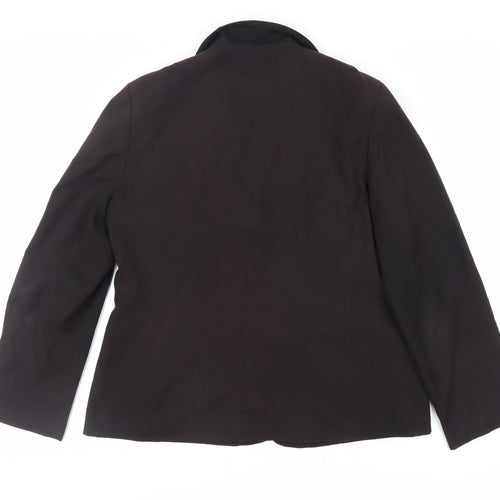BHS Womens Black Jacket Blazer Size 16 Button
