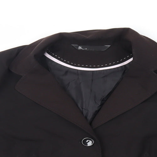 BHS Womens Black Jacket Blazer Size 16 Button
