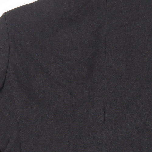 Marks and Spencer Mens Black Polyester Jacket Suit Jacket Size 40 Regular