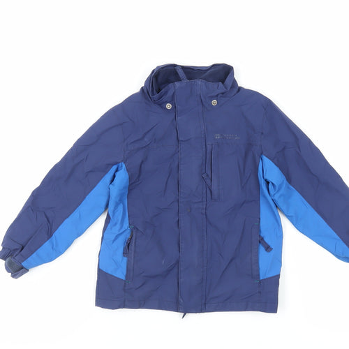 Mountain Warehouse Boys Blue Windbreaker Jacket Size 3-4 Years Zip - Water Resistant