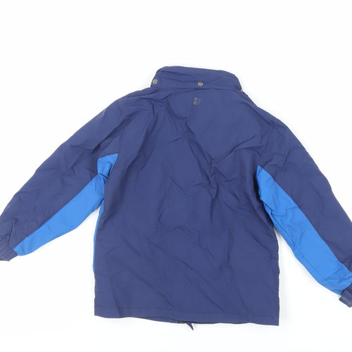 Mountain Warehouse Boys Blue Windbreaker Jacket Size 3-4 Years Zip - Water Resistant