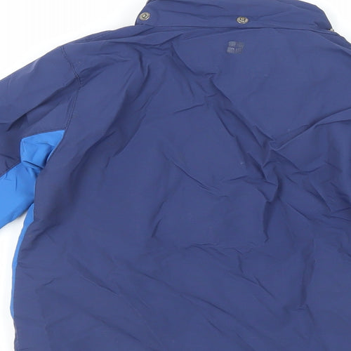 Mountain Warehouse Boys Blue Windbreaker Jacket Size 3-4 Years Zip - Water Resistant