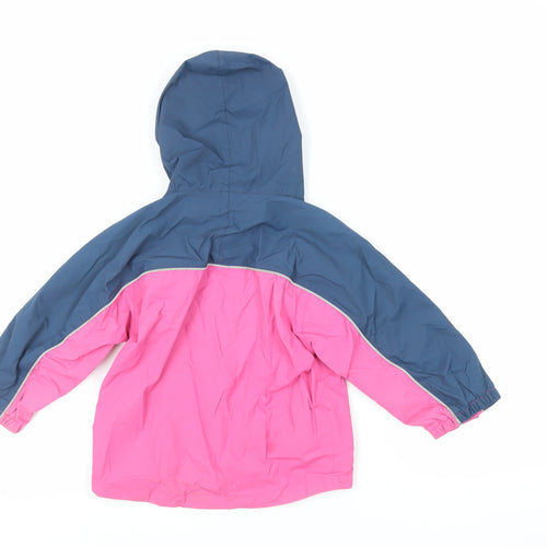 Hush Baby Girls Pink Rain Coat Coat Size 4 Years Zip - Hooded