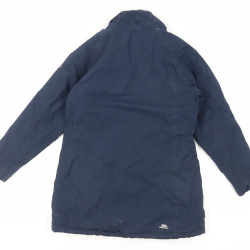 Trespass Boys Blue Windbreaker Jacket Size 9-10 Years Zip - Technical Waterproof Windproof