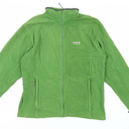 Regatta Mens Green Jacket Size M Zip - Zipped Pockets