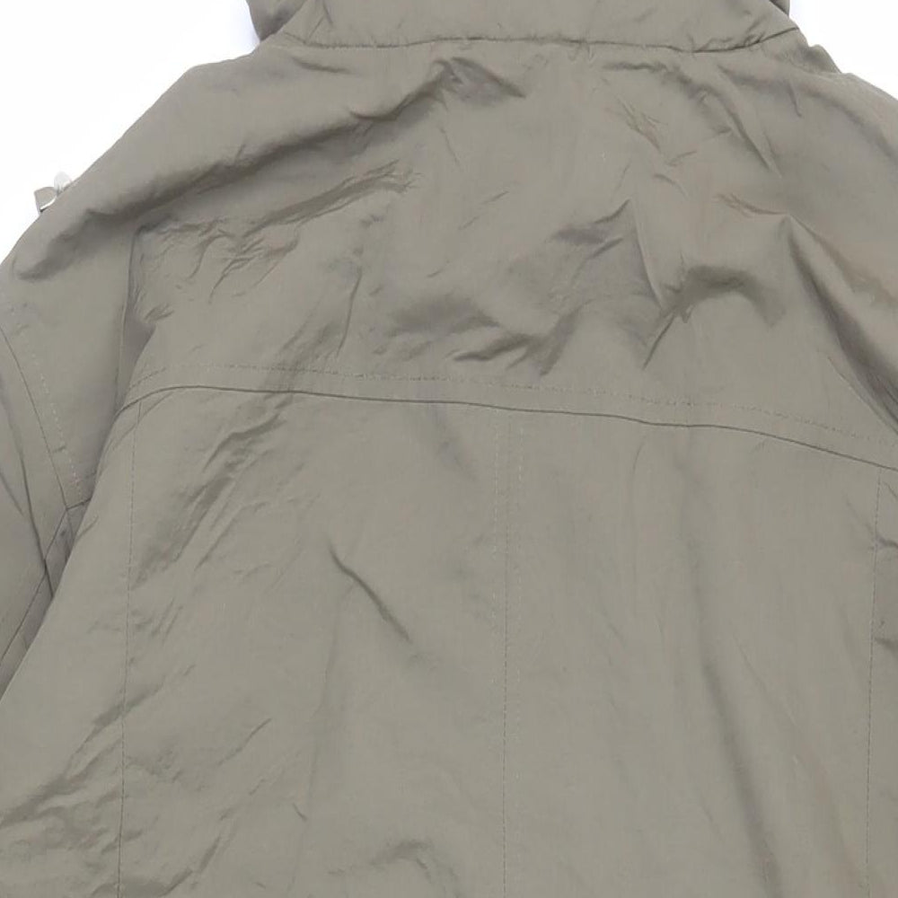 NuAge Womens Green Jacket Size 20 Zip - Hooded Zipped Pockets