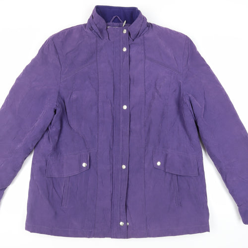 EWM Womens Purple Jacket Size 20 Zip