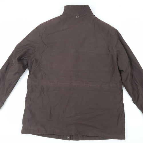 Debenhams Womens Brown Jacket Size 18 Zip - Zipped Pockets