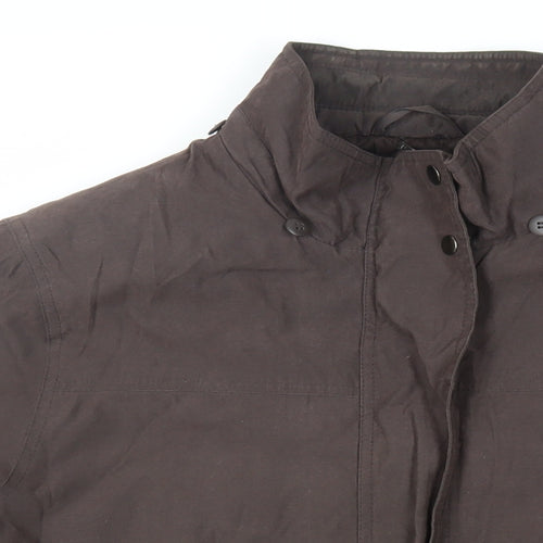 Debenhams Womens Brown Jacket Size 18 Zip - Zipped Pockets