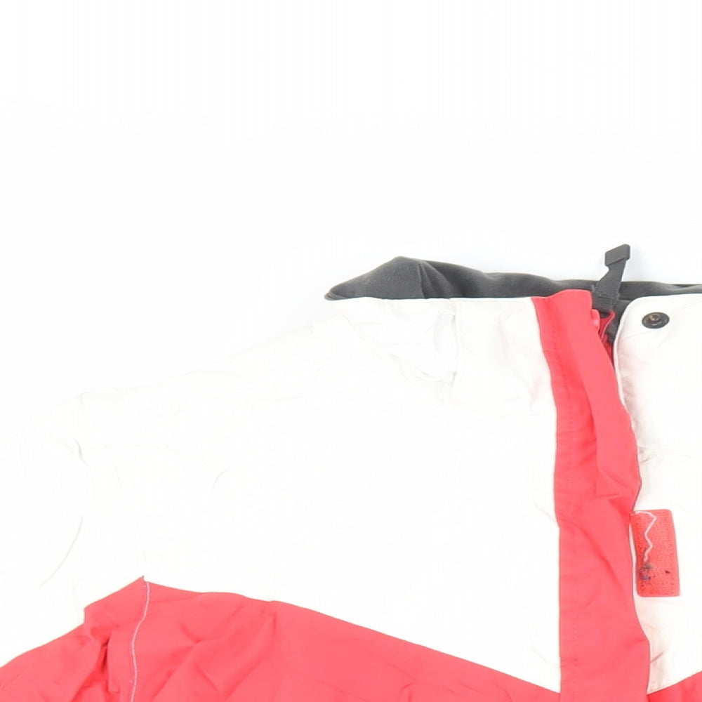 The Edge Womens Red Ski Jacket Jacket Size 12 Zip - Technical Waterproof Windproof