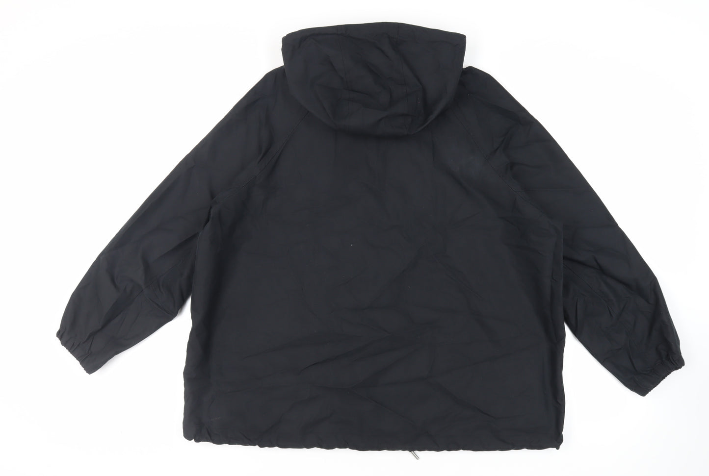 Marks and Spencer Mens Black Jacket Size M Zip - Hooded