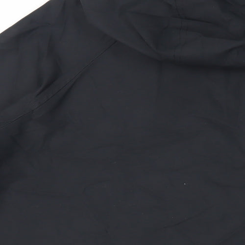 Marks and Spencer Mens Black Jacket Size M Zip - Hooded