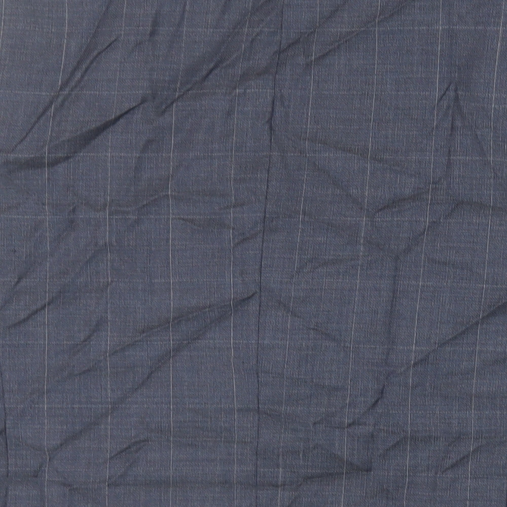 Marks and Spencer Mens Blue Plaid Polyester Jacket Suit Jacket Size 36 Regular