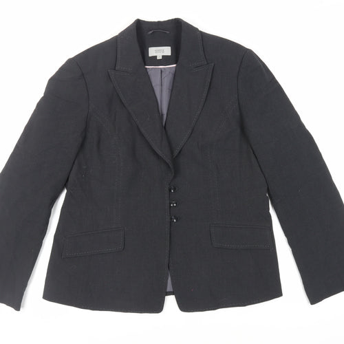 Marks and Spencer Womens Grey Jacket Blazer Size 18 Button