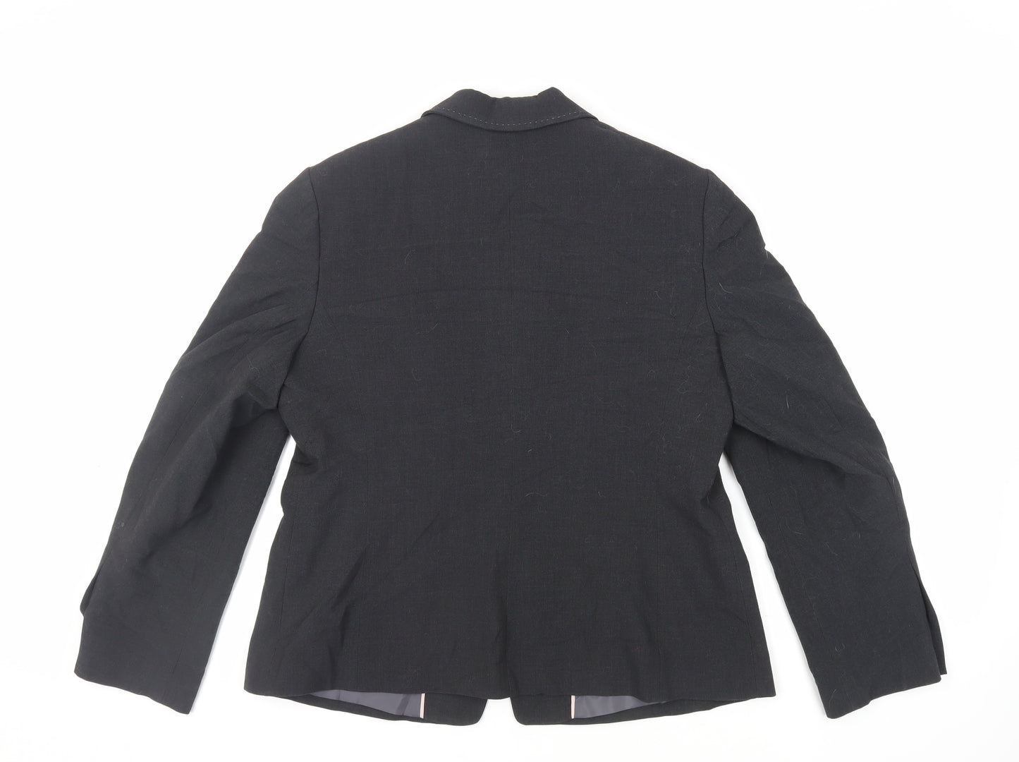 Marks and Spencer Womens Grey Jacket Blazer Size 18 Button