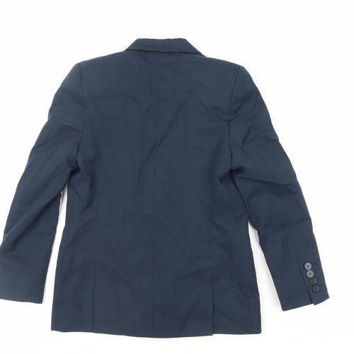Marks and Spencer Boys Blue Jacket Blazer Size 9-10 Years Button