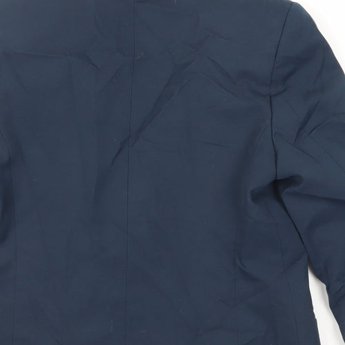 Marks and Spencer Boys Blue Jacket Blazer Size 9-10 Years Button