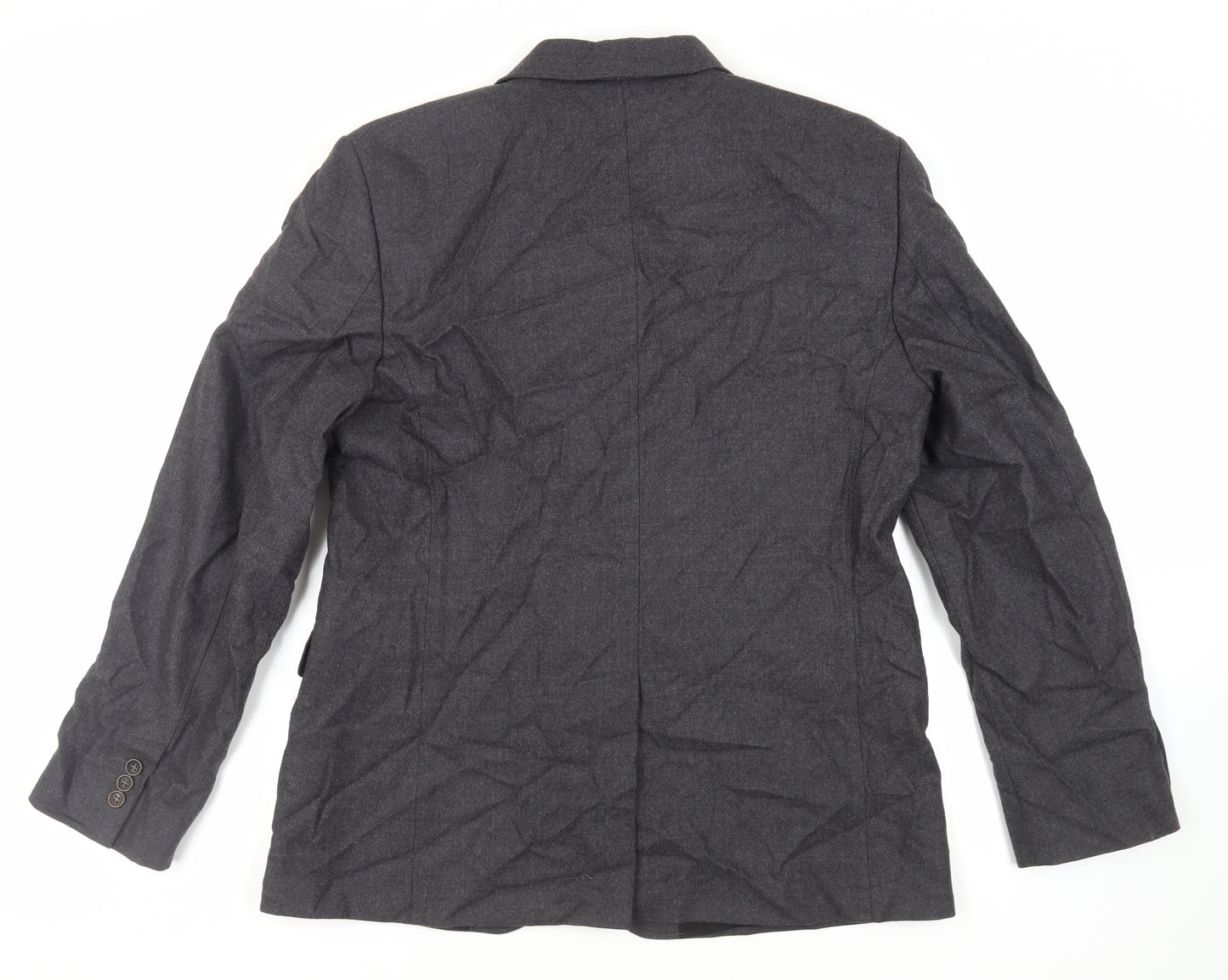French Connection Mens Grey Wool Jacket Blazer Size 42 Regular