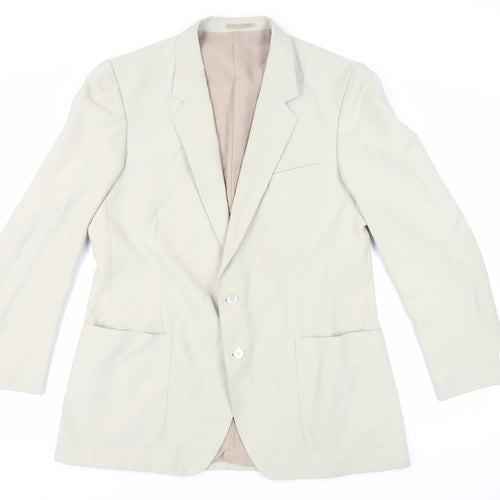 Honorbilt Mens Green Polyester Jacket Blazer Size 44 Regular