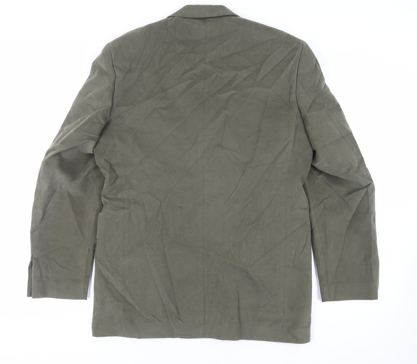 Mode Mens Green Cotton Jacket Blazer Size 40 Regular