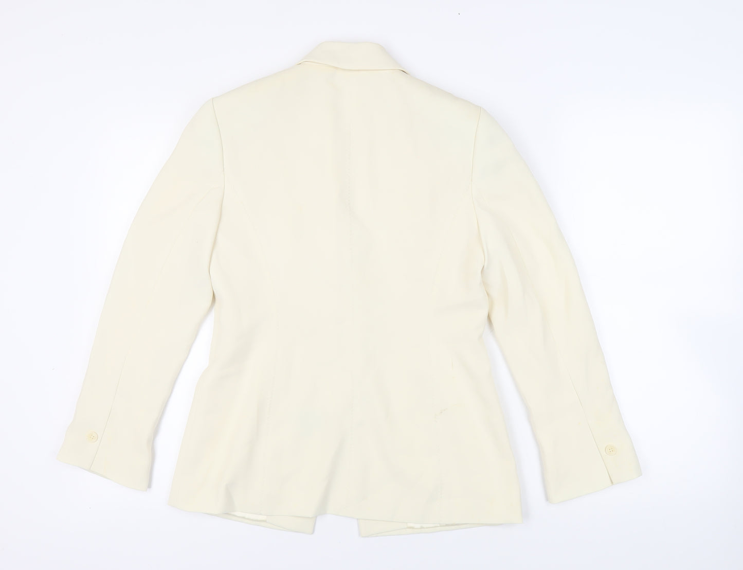 NEXT Womens Ivory Jacket Blazer Size 10 Button