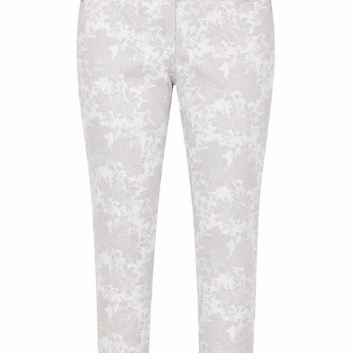 Miss You Womens Grey Floral Cotton Skinny Jeans Size 12 L30 in Regular Zip