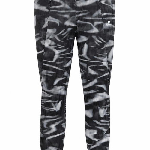 DECATHLON Womens Black Geometric Polyester Pedal Pusher Leggings Size 30 in L31 in Regular Pullover