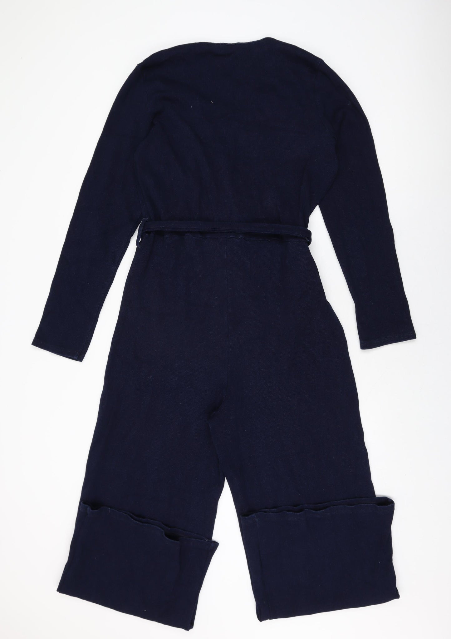NEXT Womens Blue Cotton Jumpsuit One-Piece Size 16 L29 in Pullover