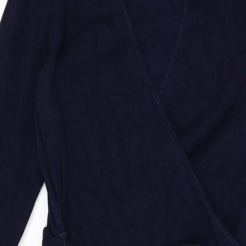 NEXT Womens Blue Cotton Jumpsuit One-Piece Size 16 L29 in Pullover