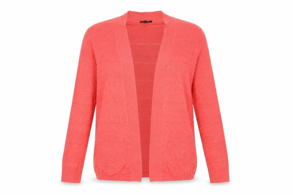 Talbots Womens Pink V-Neck Viscose Cardigan Jumper Size L