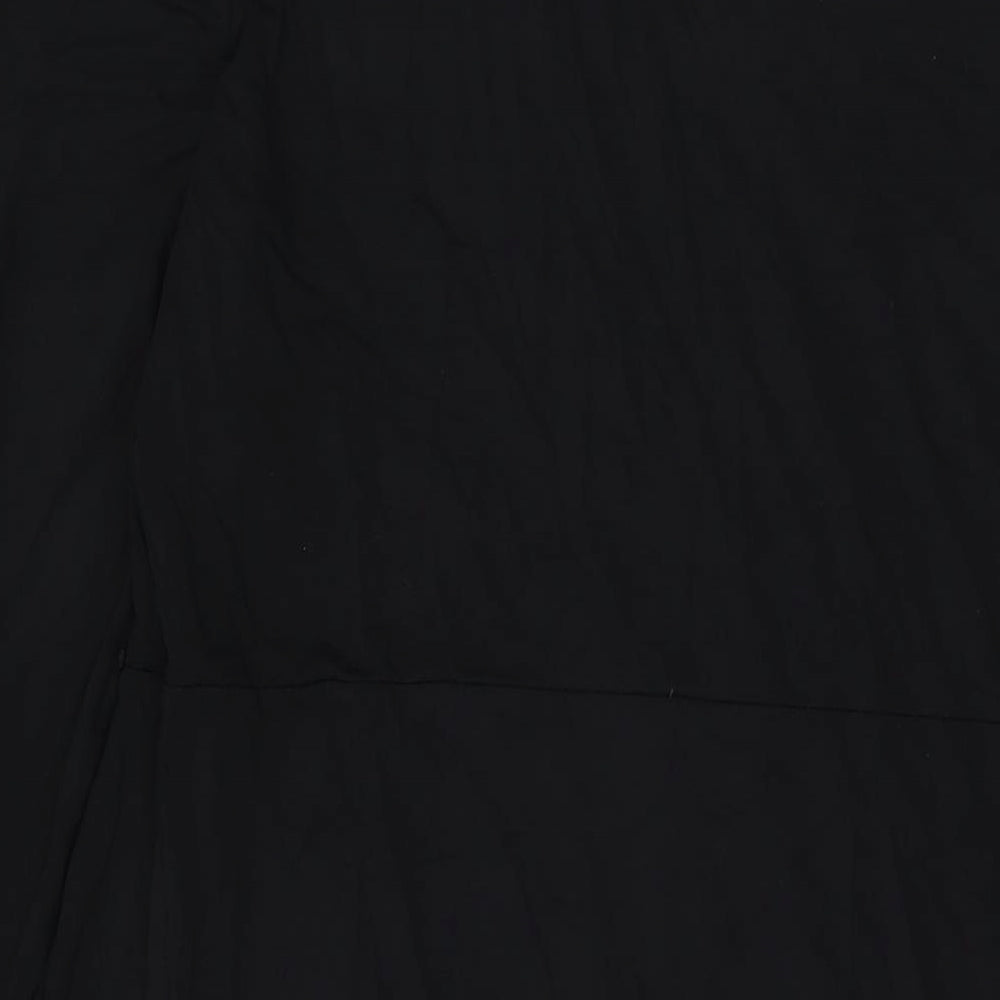 Marks and Spencer Womens Black Viscose A-Line Size 18 V-Neck Pullover