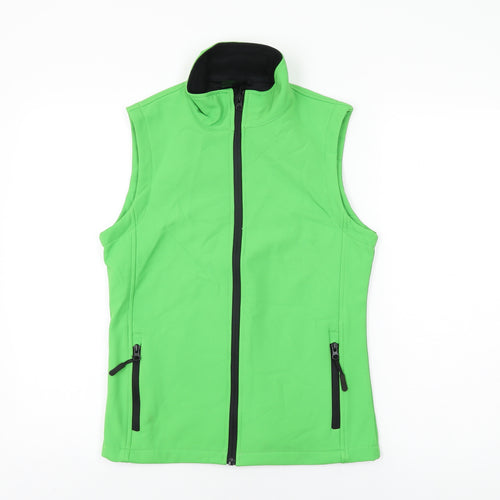 Result Core Womens Green Gilet Jacket Size XS Zip