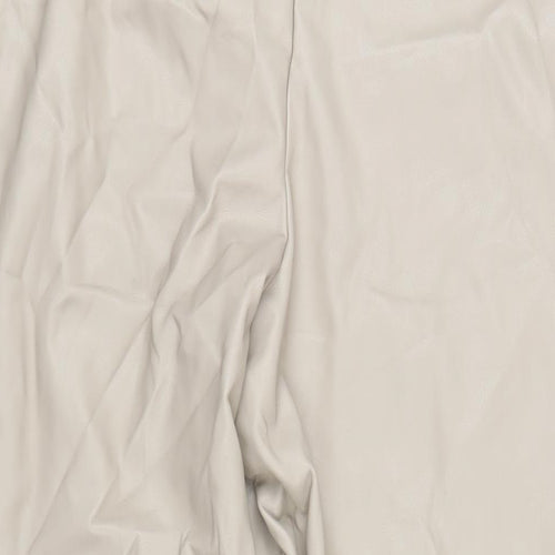 In the Style Womens Brown Polyurethane Trousers Size 39 in L28 in Regular Zip