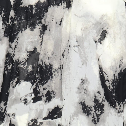 Samya Womens Multicoloured Geometric Polyester Shirt Dress Size 22 Collared Button