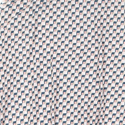Marks and Spencer Womens Multicoloured Geometric Polyester A-Line Skirt Size 18