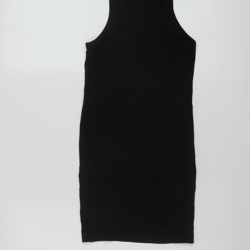 H&M Girls Black Cotton Mini Size 10-11 Years Round Neck Pullover