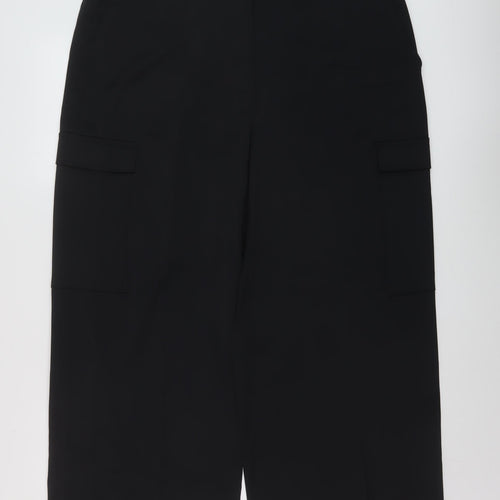 Marks and Spencer Womens Beige Polyester Trousers Size 18 L27 in Regular Hook & Eye