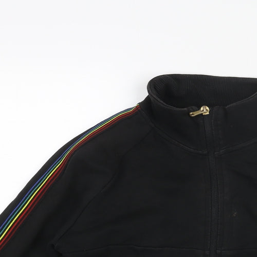 NEXT Boys Black Jacket Size 10 Years Zip - Taped Sleeves