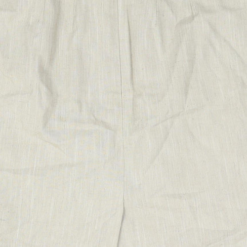 St Michael Womens Beige Polyester Straight & Pencil Skirt Size 10 Zip
