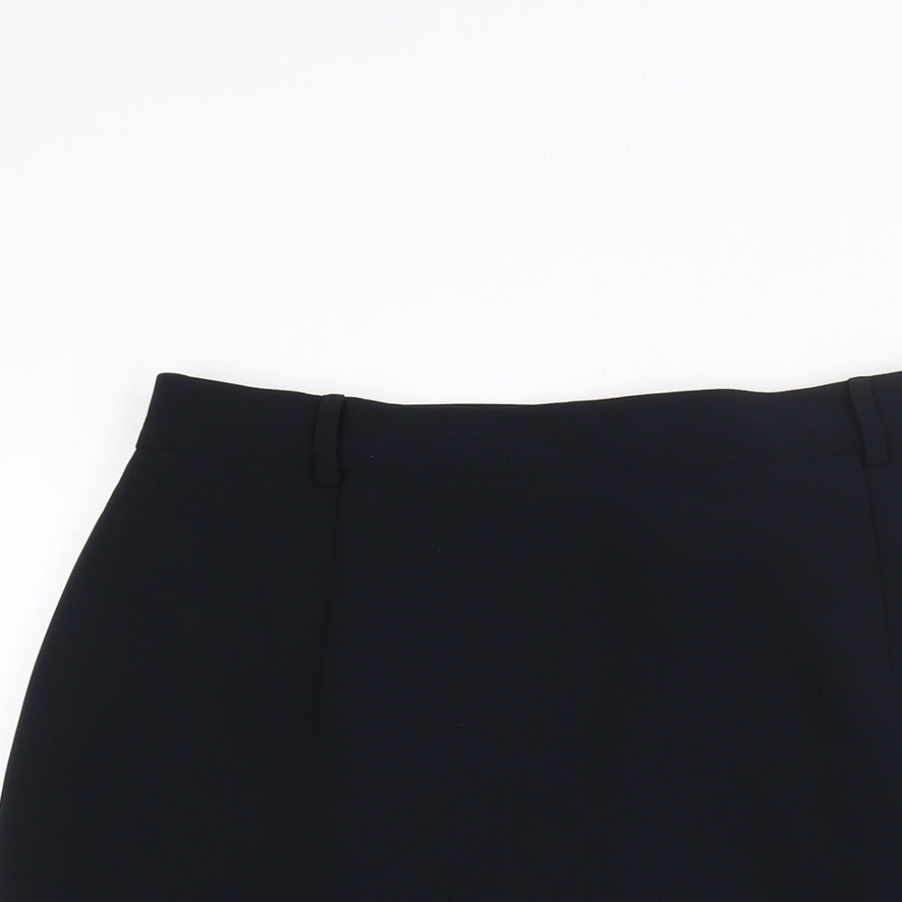 Viyella Womens Blue Polyester Straight & Pencil Skirt Size 14 Zip